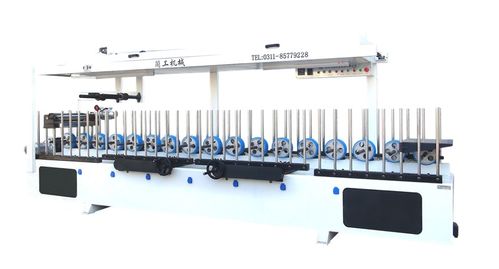 冷膠包覆機(jī),也為刮輥包覆機(jī) 門(mén)廠用木工機(jī)械